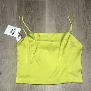 Aritzia NWOT Silk Crop Top